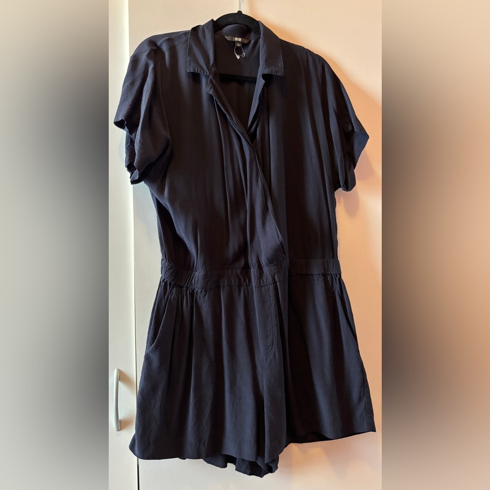 Black Short Sleeve Romper